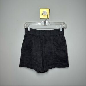 Madewell Waffle Knit Pull On Shorts Gray